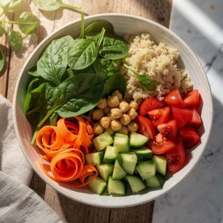 Vegan Rainbow Salad Bowl