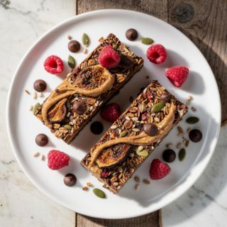 Vegan Dark Chocolate Raspberry Granola Bars (better than store-bought!)