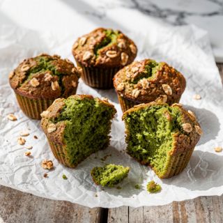 Vegan Gluten-Free Matcha Muffins