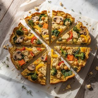 Vegan Tofu Chickpea Frittata (gluten-free!)