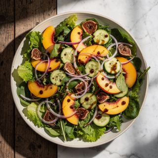 The BEST Vegan Summer Salad (with balsamic fig dressing!)