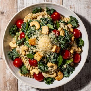 Vegan Caesar Pasta Salad (Dairy Free!)