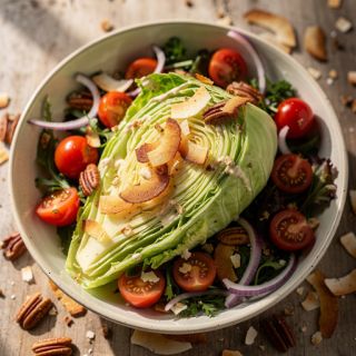 Vegan Wedge Salad (with coconut bacon!)