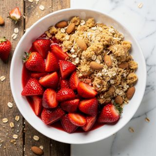Healthy Strawberry Crisp
