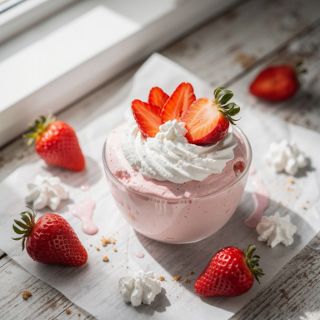 High-Protein Strawberry Mousse