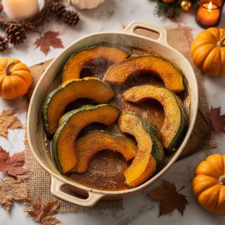 Cinnamon Maple Roasted Kabocha Squash