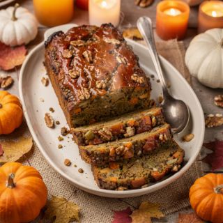 Maple-Glazed Vegan Lentil Loaf