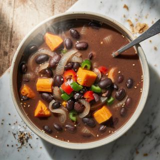 Black Bean and Sweet Potato Soup
