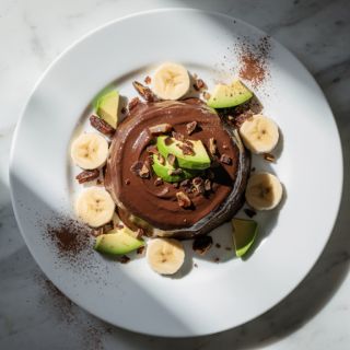 Jeweled Avocado-Chocolate Pudding