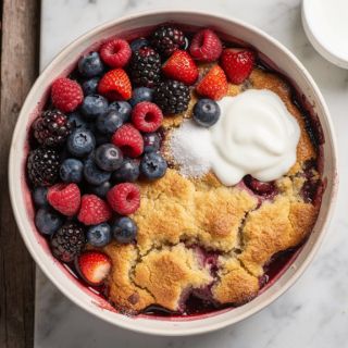 Bursting with Berries Cobbler